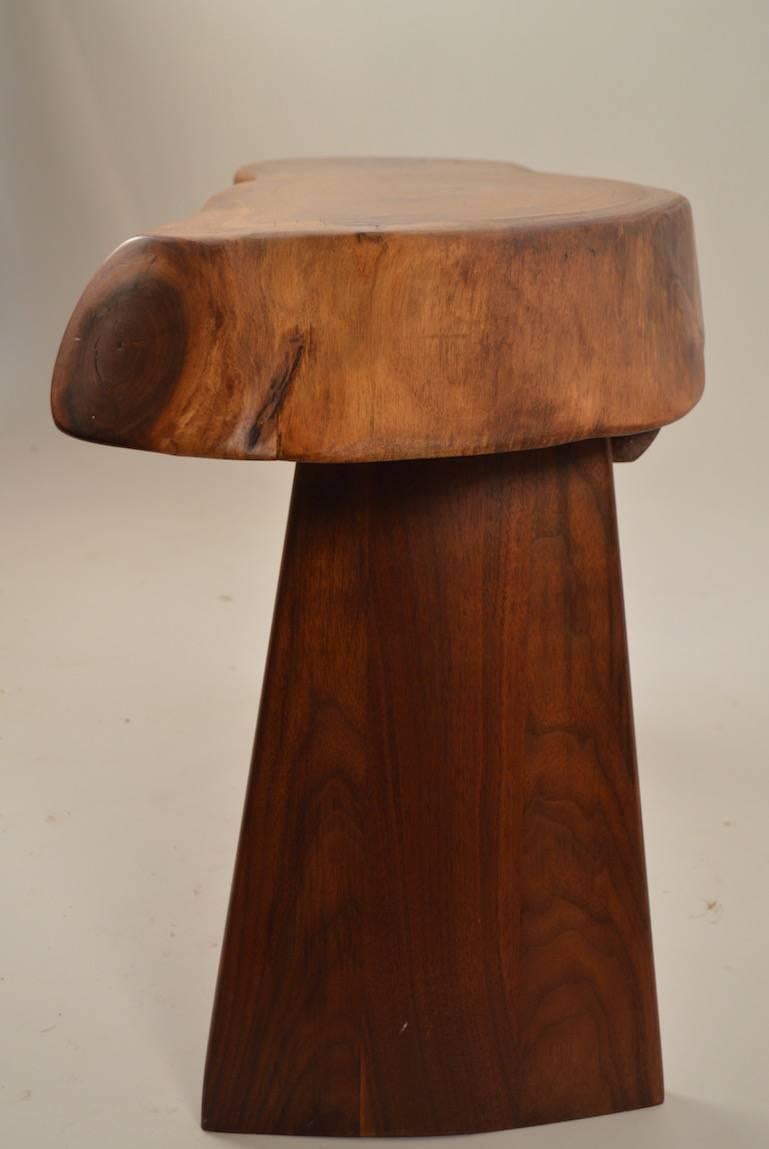 Wood Free-Form End Table after Nakashima