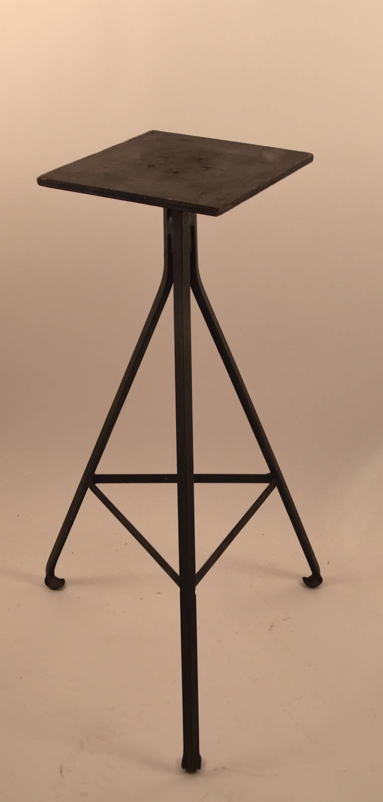 American Adjustable Industrial Sculpture Stand