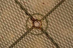 Round Metal Mesh Top Garden Table