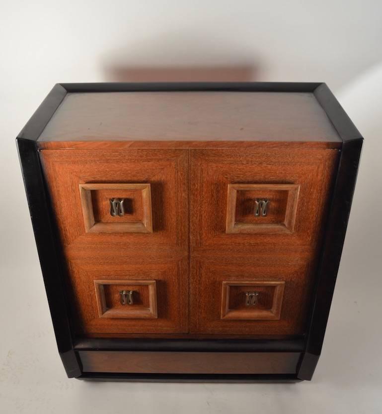 American Stylish Mahogany Chifferobe, Chest, Dresser after Mont For Sale
