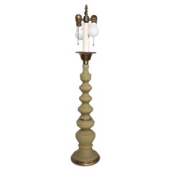 Graduated Stacked Frosted Glass Candlestick Table Lamp circa 1960/70's