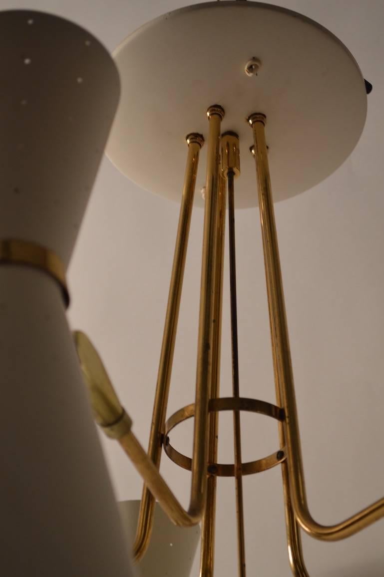 Mid-20th Century Five-Light Up Down Mid-Century Chandelier