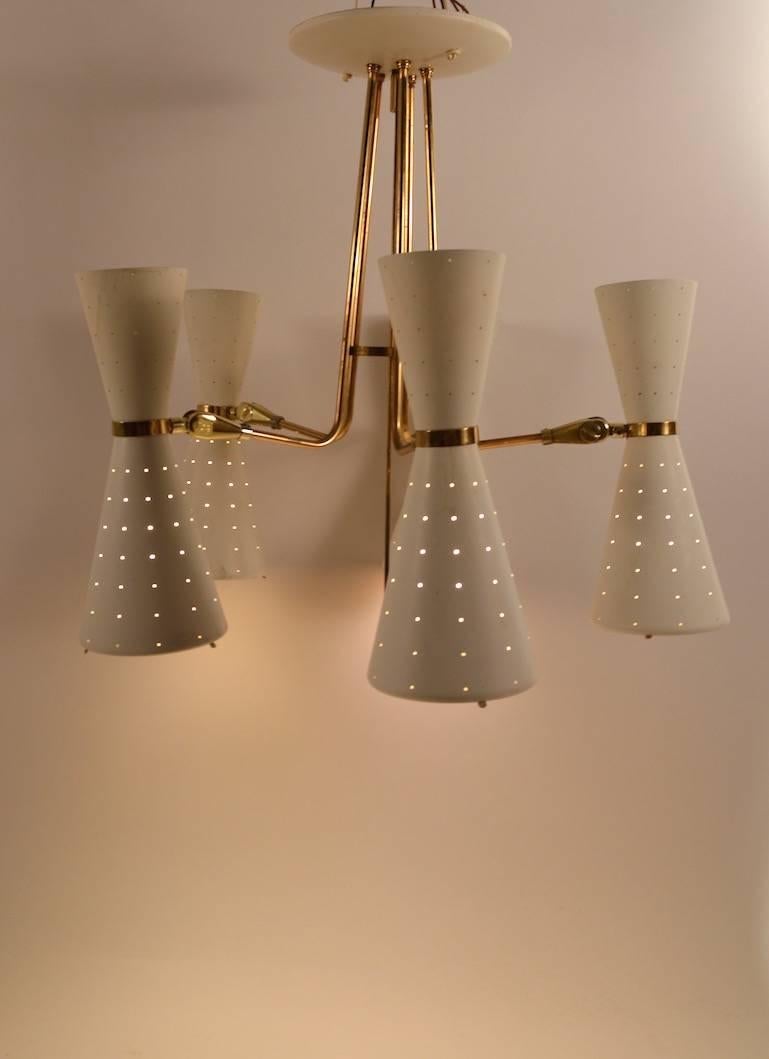 Five-Light Up Down Mid-Century Chandelier 1