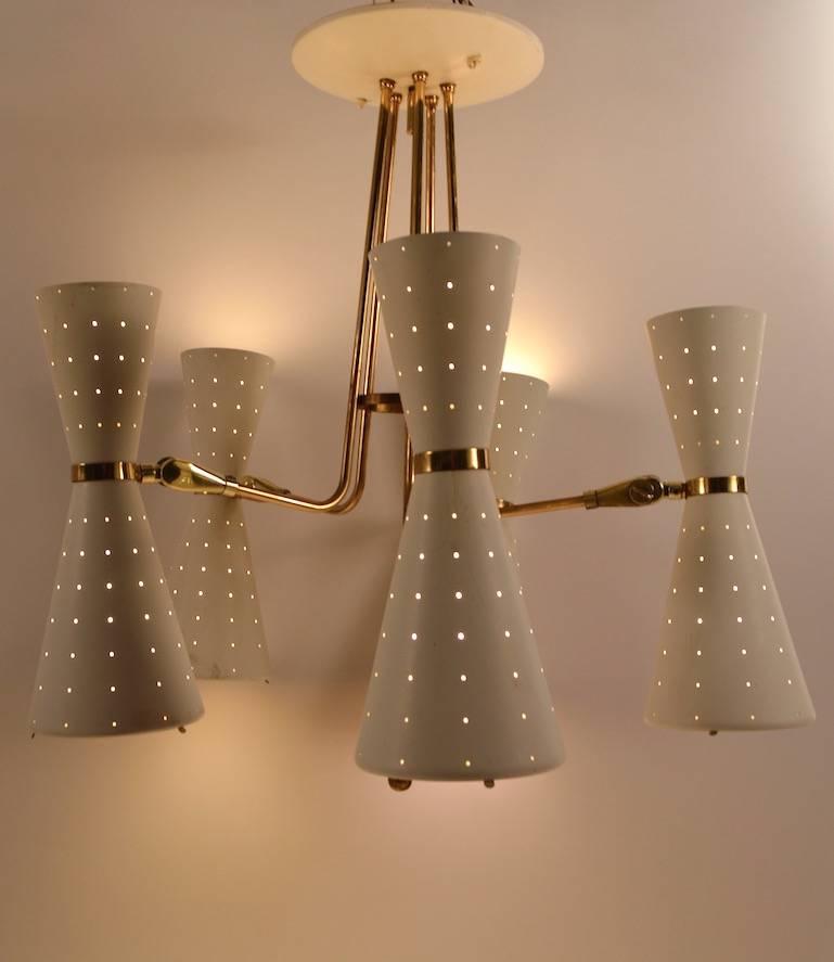 Five-Light Up Down Mid-Century Chandelier 2