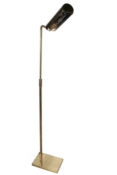 Vintage Koch and Lowy Pharmacy Style Brass Floor Lamp c. 1970's