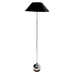 Space Age Chrome and Black Floor Lamp att. to George Kovacs c. 1960/70's