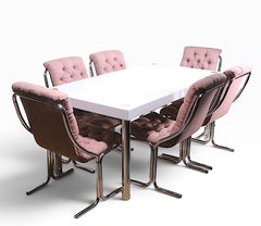 Glamorous 8 pc. Hollywood Regency Style Dinette Set by Daystrom c. 1970's