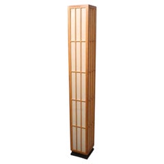 Japanese Shoj Style Floor Lamp by Lightolier circa 1970's