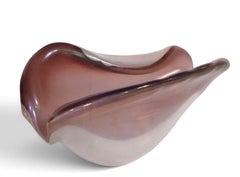 Murano Art Glass Shell Form Bowl att. to Seguso as part of the Polveri series