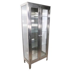 Industrial Stainless Steel Medical Cabinet Vitrine by the Shampaine Company