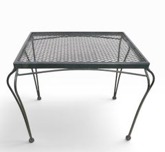 Vintage Garden Patio Poolside Table att. to Woodard Furniture c 1970/80's