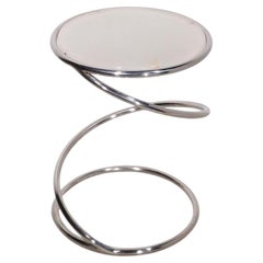 Post Modern Space Age Coil Form Side Table attributed to Leon Rosen for Pace