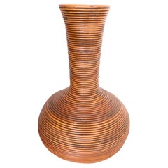 Vintage Pencil Reed Vase Made in Italy 1970's