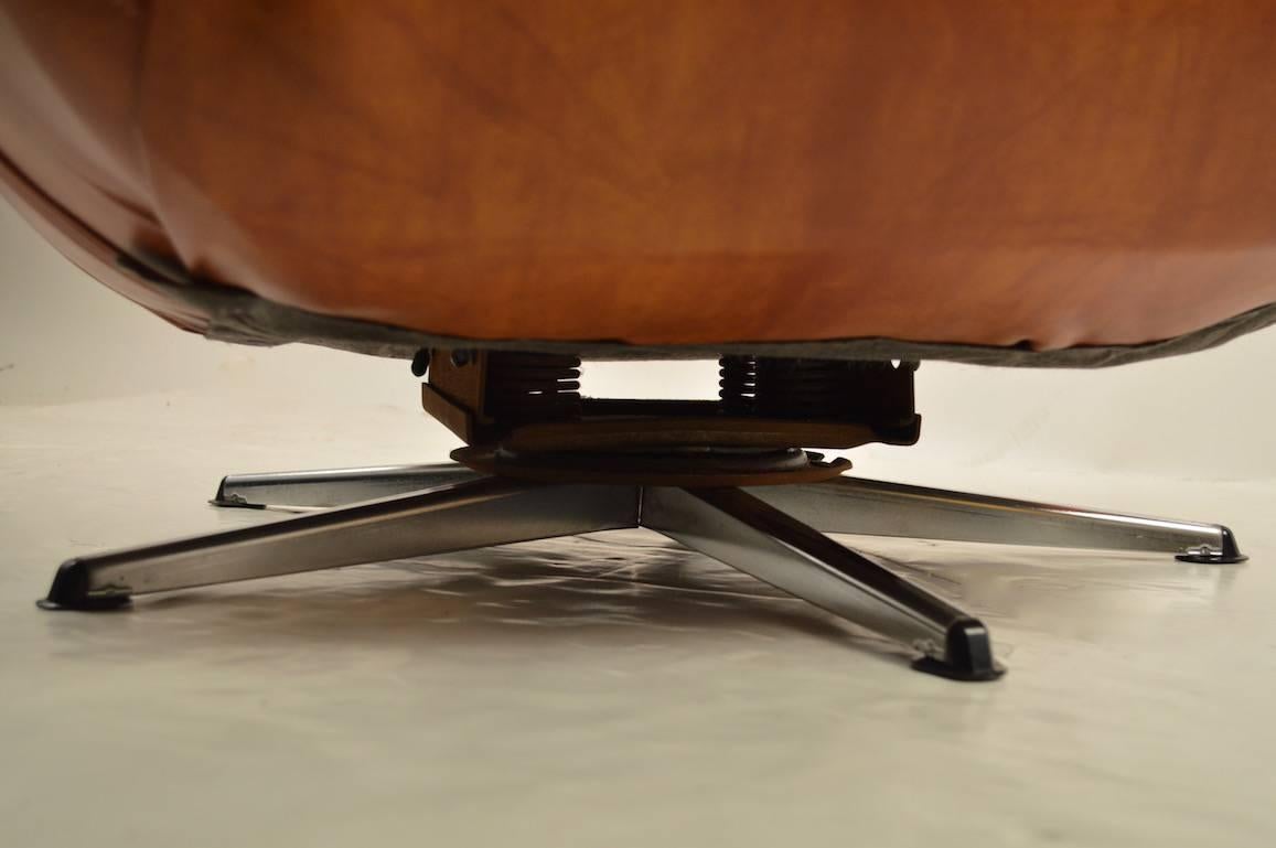 overstuffed lounge chair
