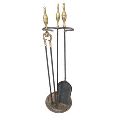 Ensemble d'outils de cheminée Rostand d'époque