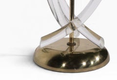 Mid Century Dorothy Thorpe Lucite Helix Pretzel Table Lamp c. 1950/60's
