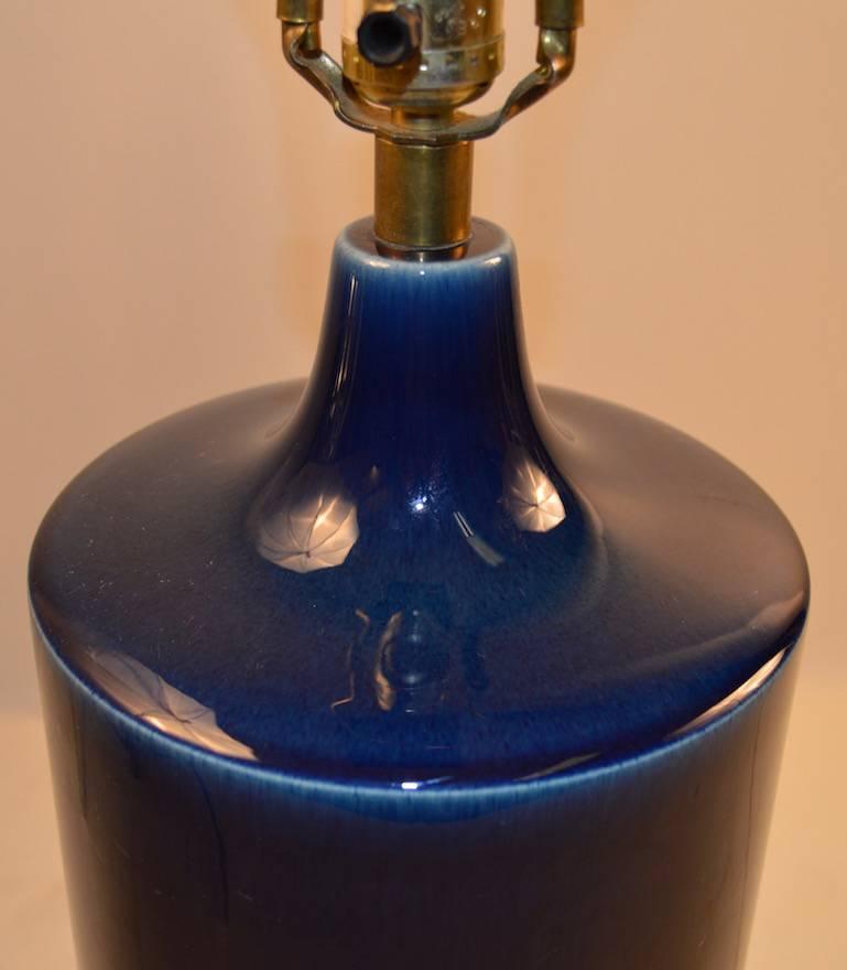 Scandinavian Modern Oversized Blue Glaze Lotte Lamp