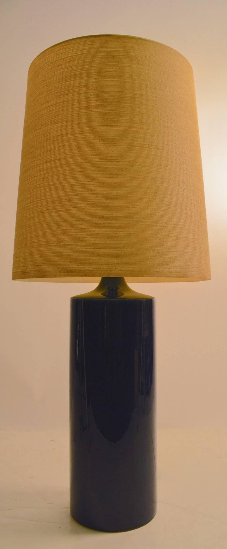 Oversized Blue Glaze Lotte Lamp 1