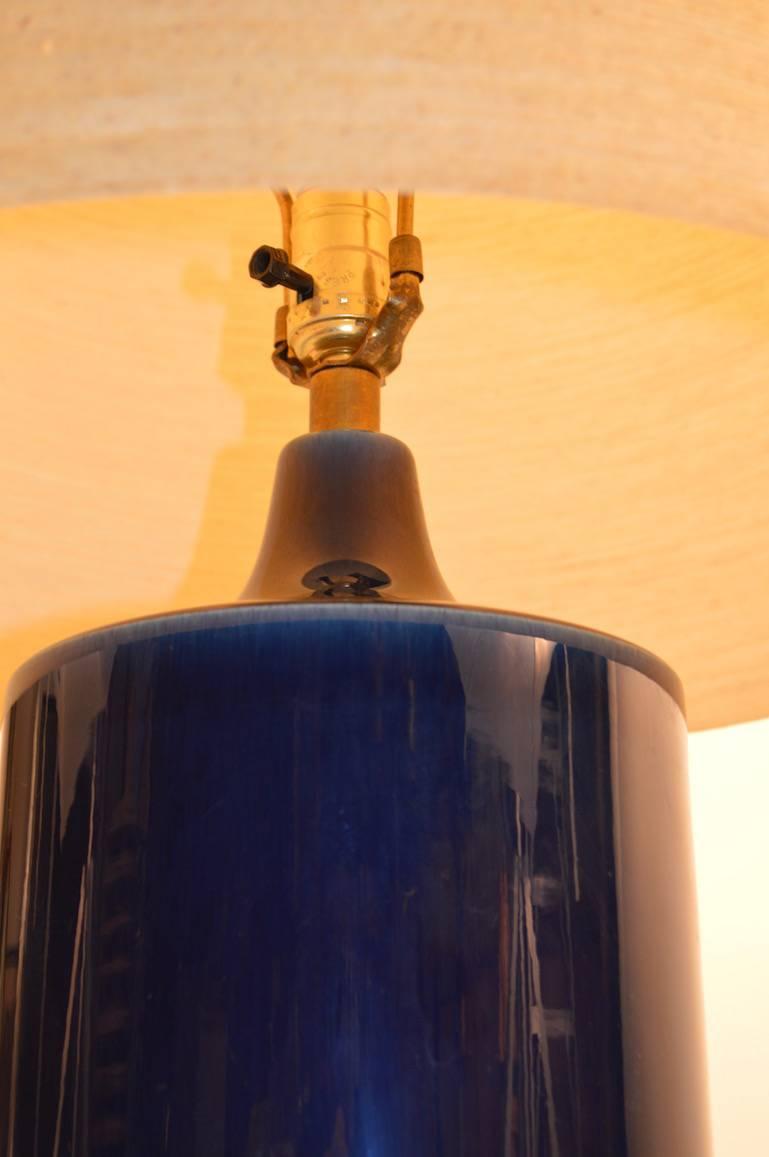 Oversized Blue Glaze Lotte Lamp 2