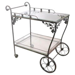 Wrought and Cast Iron Orleans Garden Serving Cart by Woodard