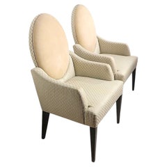 Pr. Fauteuils de style postmoderne de la marque Directional, vers les années 1990