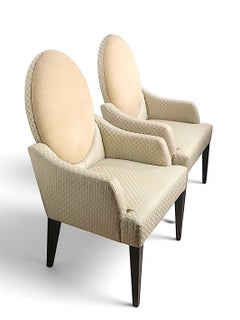 Pr. Fauteuils de style postmoderne de la marque Directional, vers les années 1990