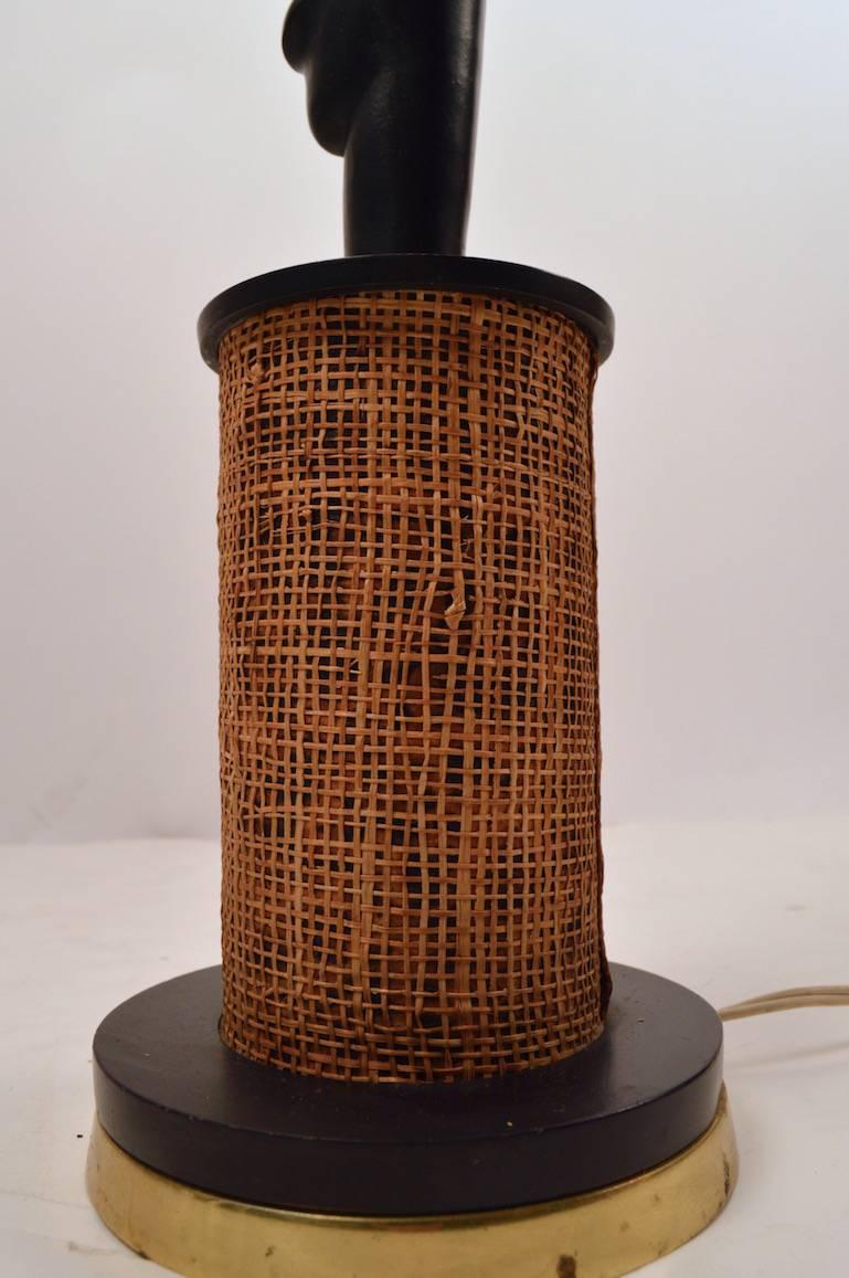 African Motif Table Lamp after Hagenauer In Good Condition In New York, NY