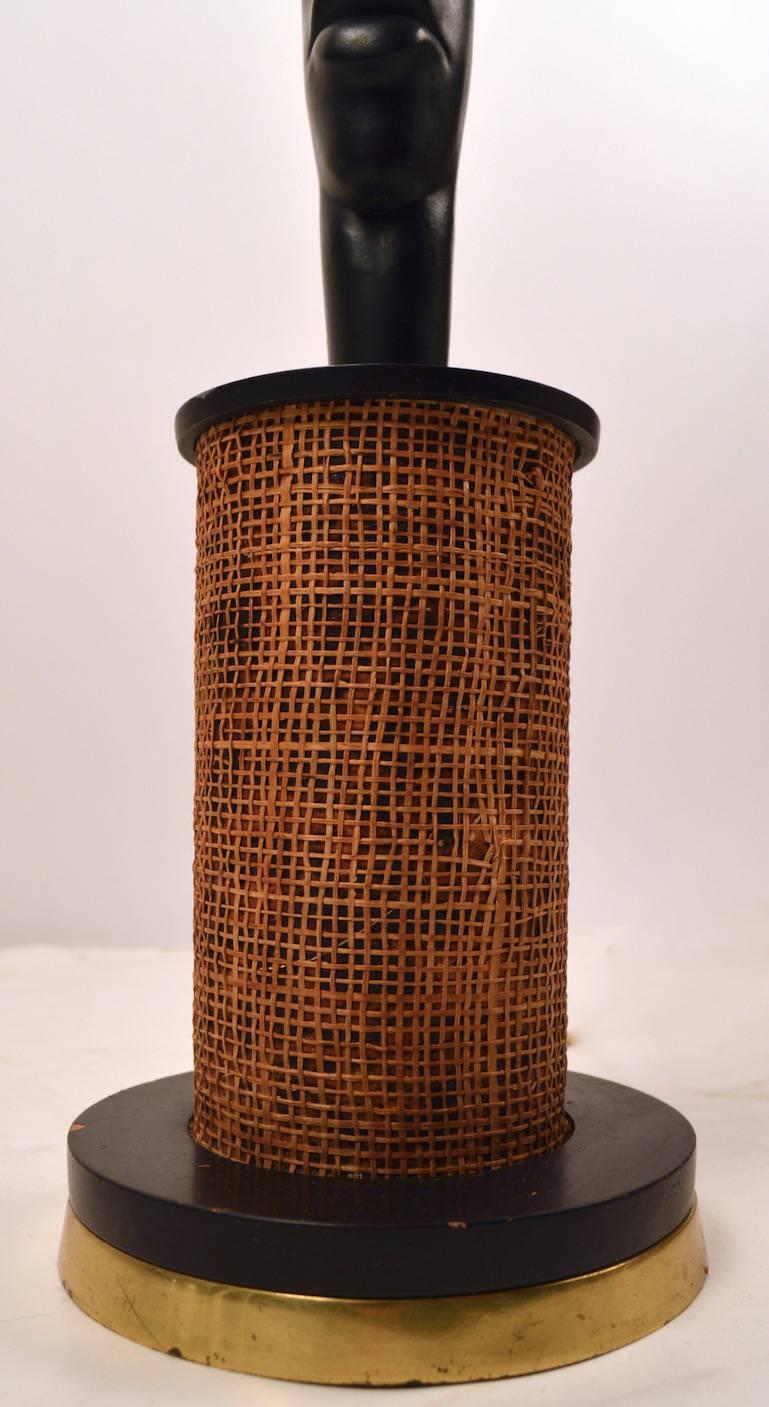 Mid-20th Century African Motif Table Lamp after Hagenauer