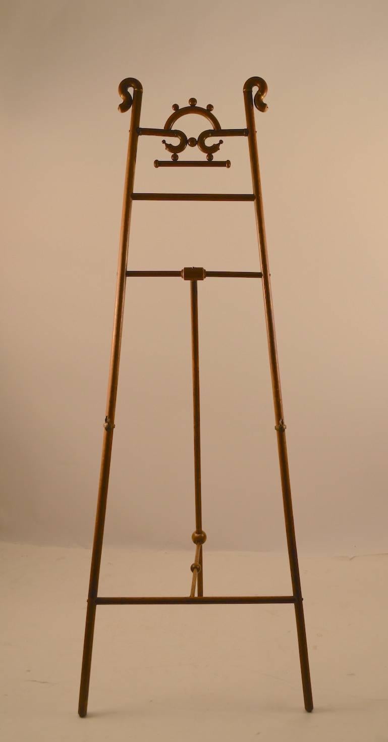 American Turn of the Century Oak Stick and Ball Easel