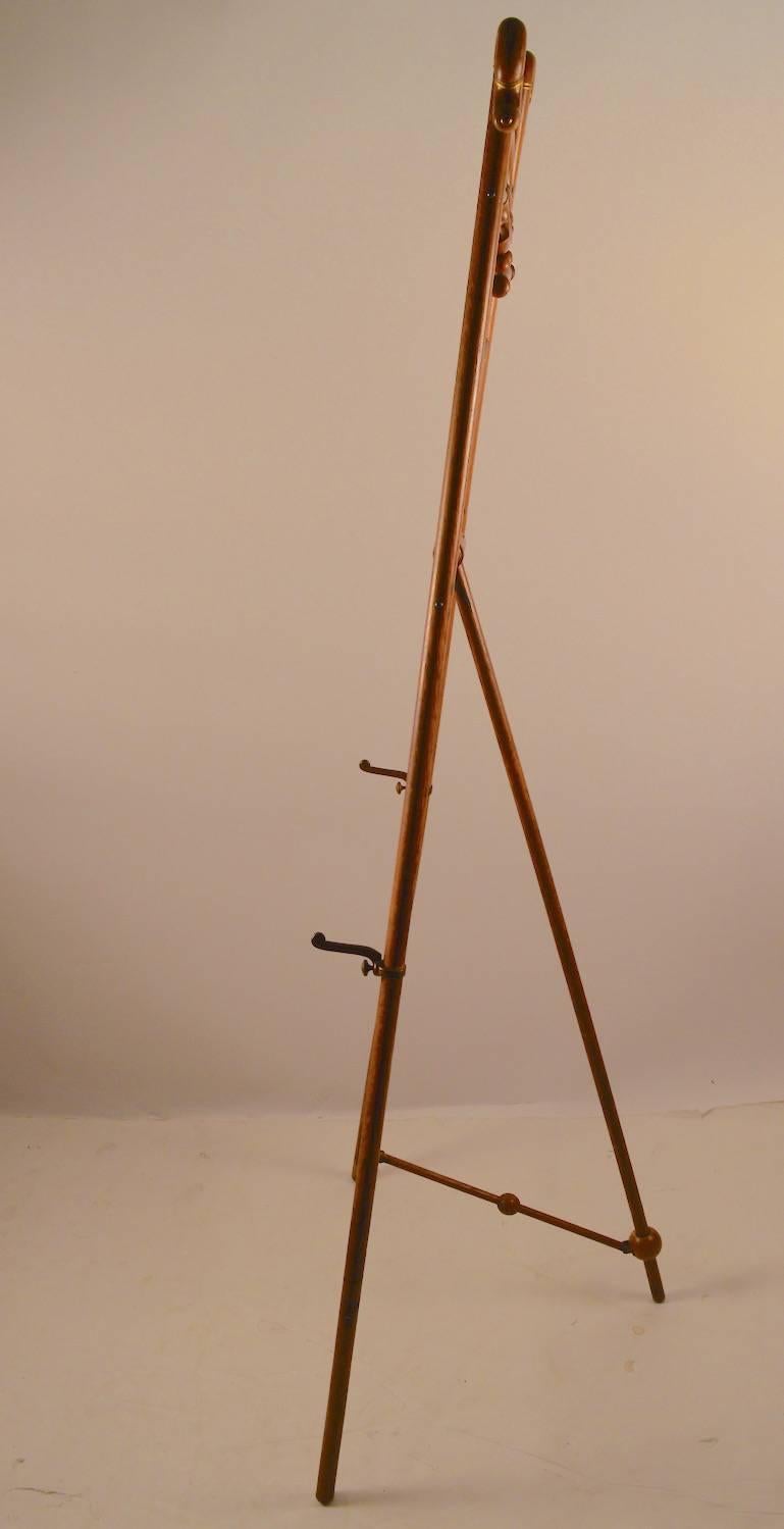 Turn of the Century Oak Stick and Ball Easel 3