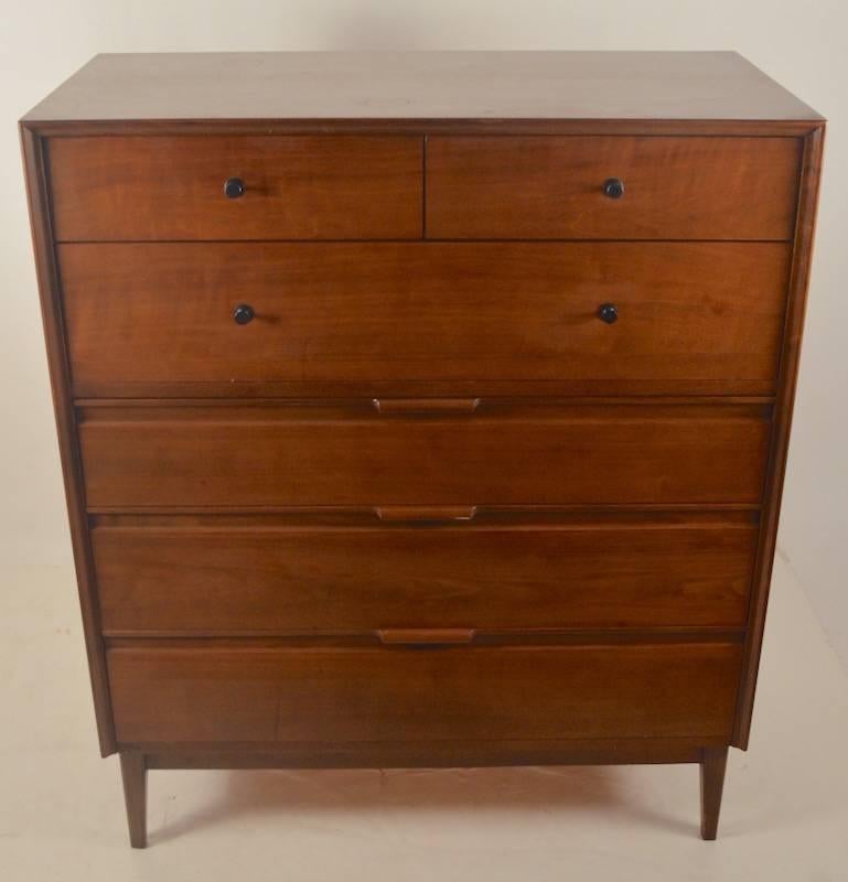 Mid-Century High Boy Chest by American of Martinsvile In Good Condition In New York, NY