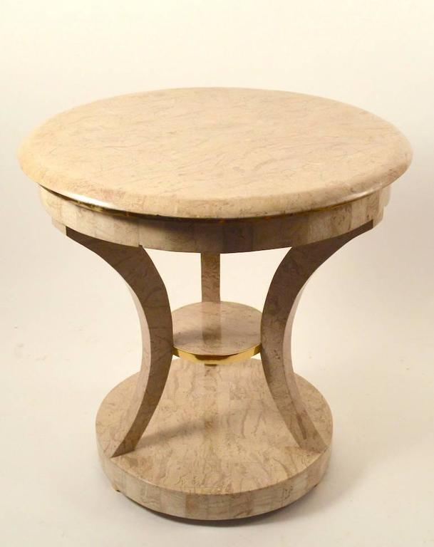 Maitland Smith Tessellated Stone Table In Good Condition For Sale In New York, NY