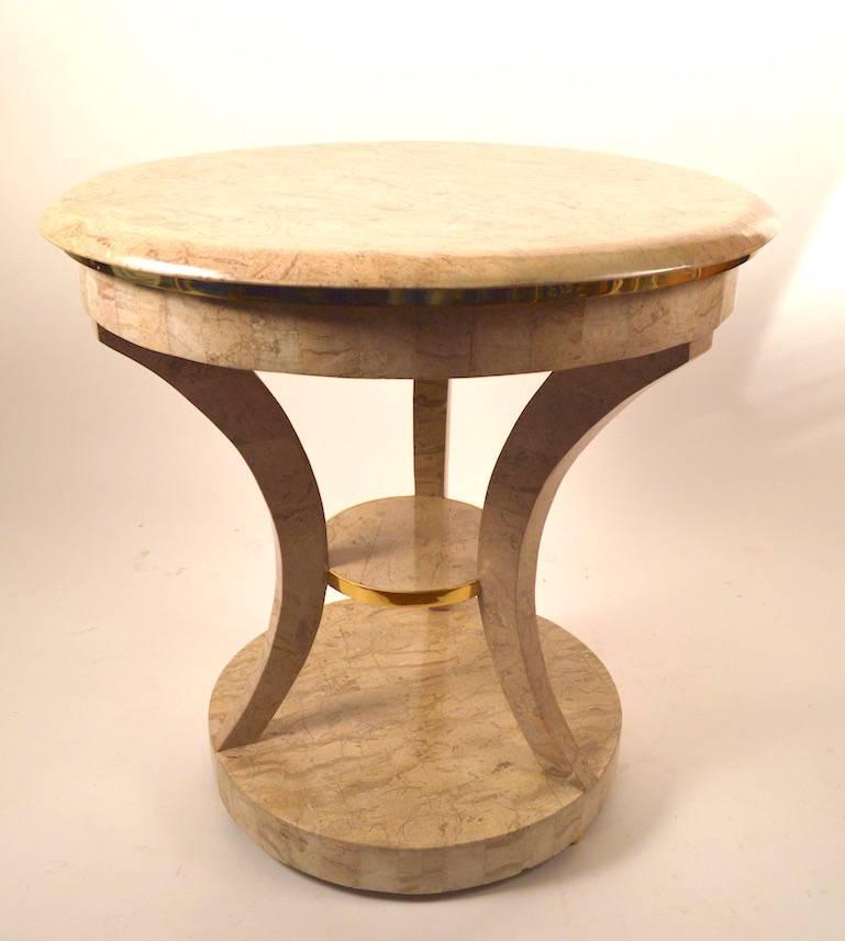 Maitland Smith Tessellated Stone Table In Good Condition For Sale In New York, NY