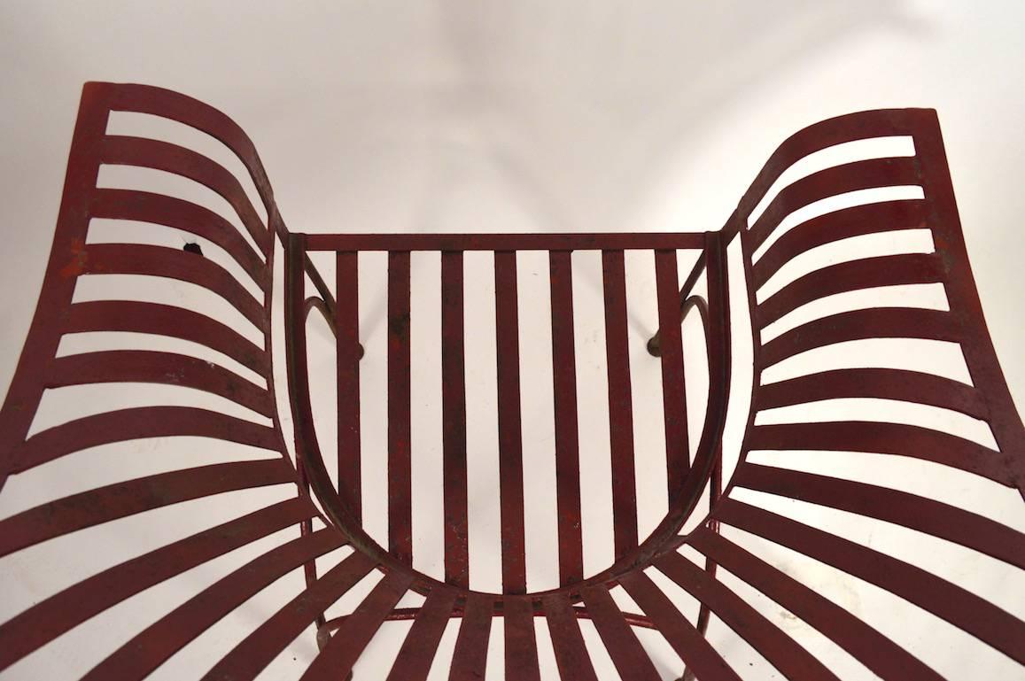 American Iron Strap Garden Chair