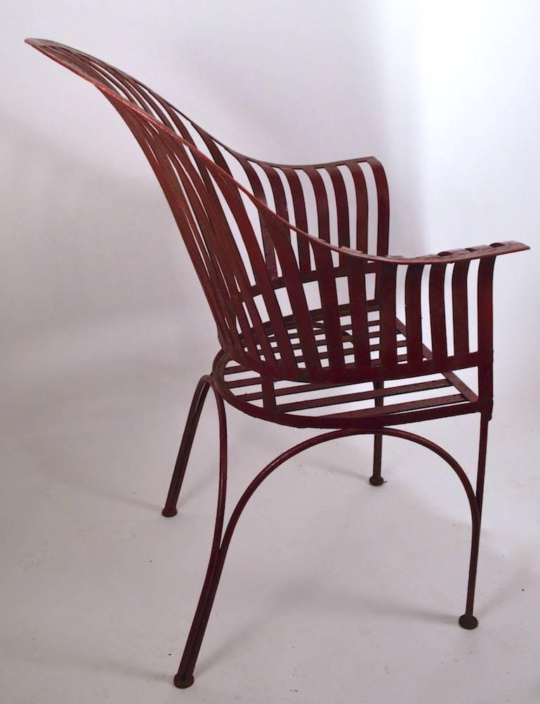 Iron Strap Garden Chair 1