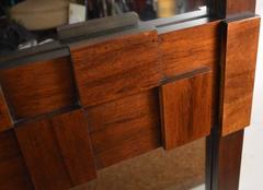 Large Lane Mosaic Pattern Brutalist Mirror