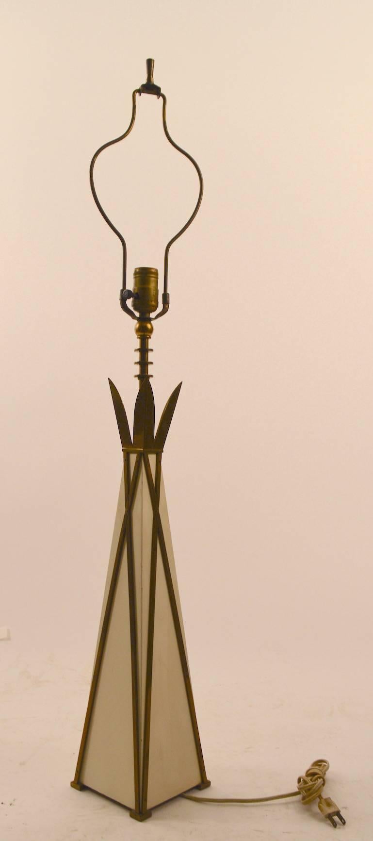American Elegant Pair of Lamps After Parzinger For Sale