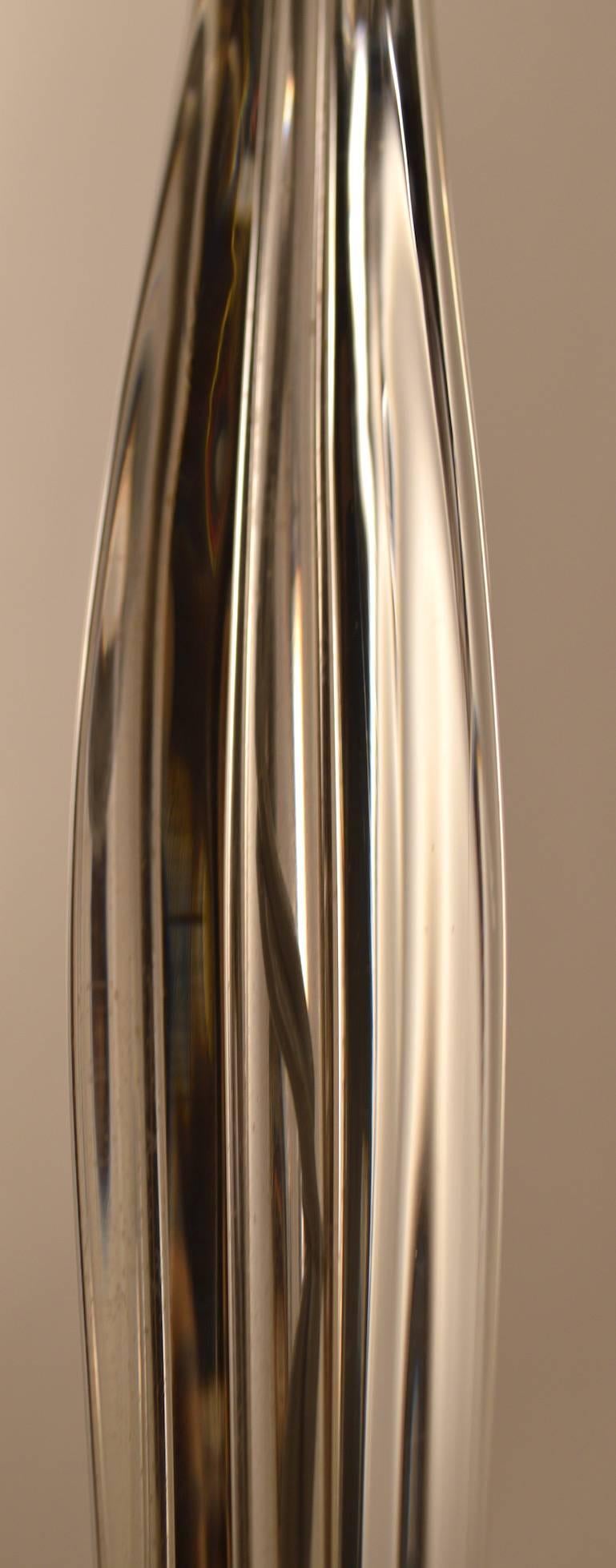 Lampe en verre d'art de Daum Bon état - En vente à New York, NY