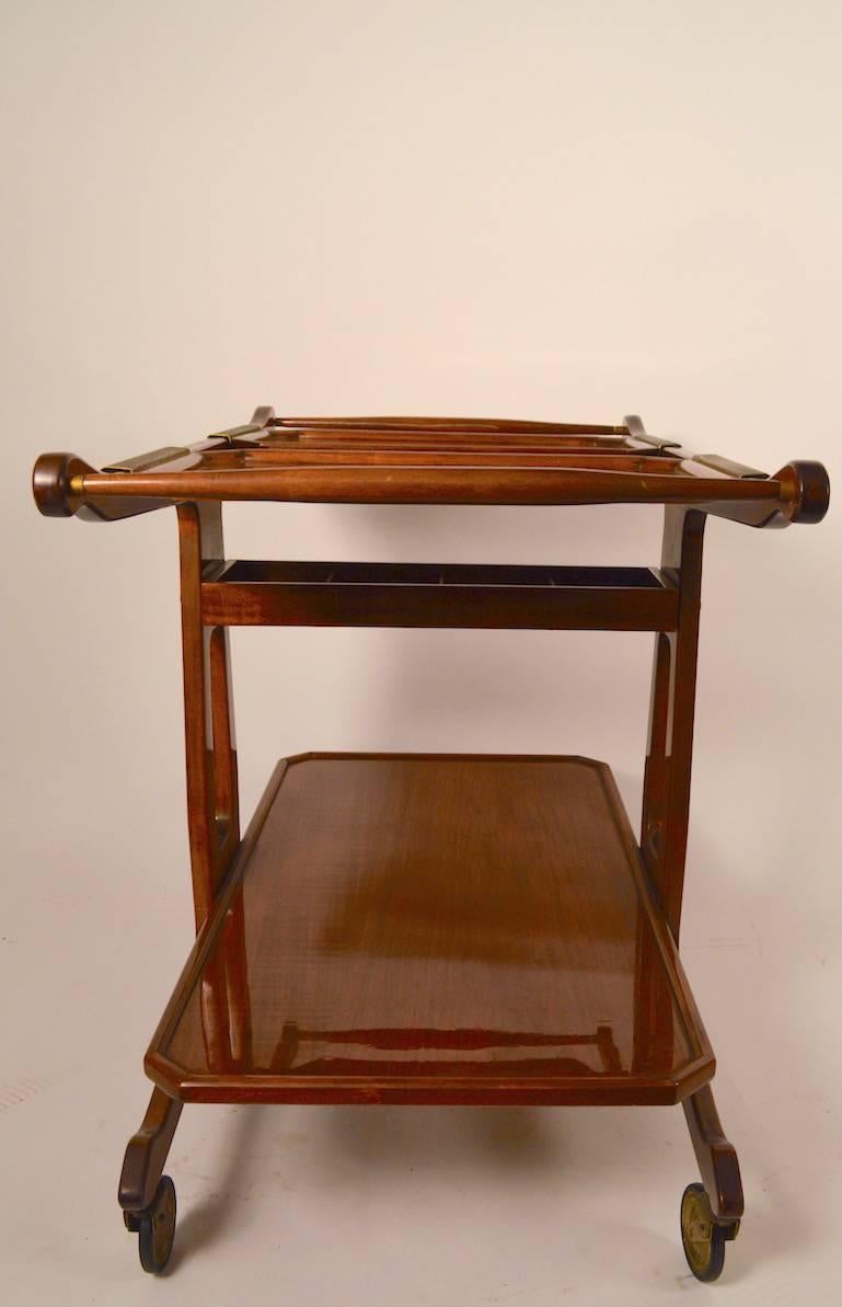 Mid-20th Century Serving Cart Attributed to Cesare Lacca For Sale