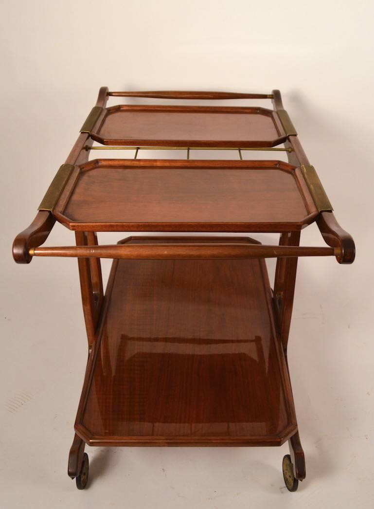 Serving Cart Attributed to Cesare Lacca For Sale 1