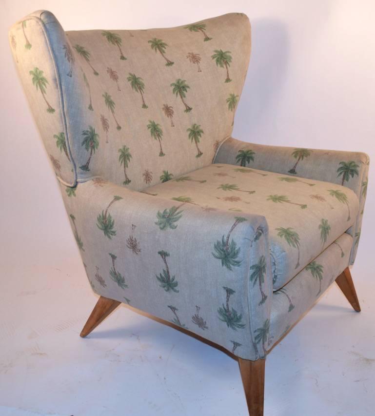 Mid-Century Modern 1950s Wingback Chair by Heywood Wakefield