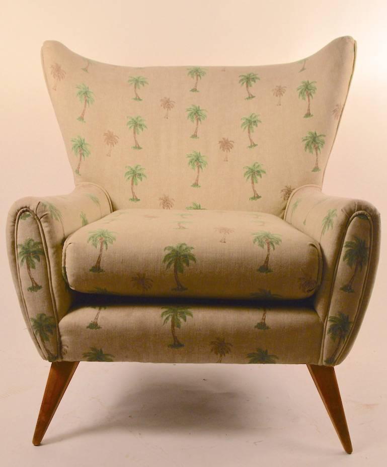 American 1950s Wingback Chair by Heywood Wakefield