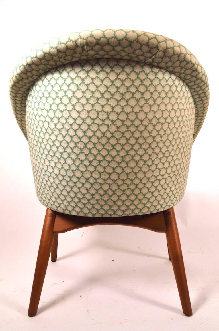 Upholstery Danish Modern Tub Chair Attributed to DUX