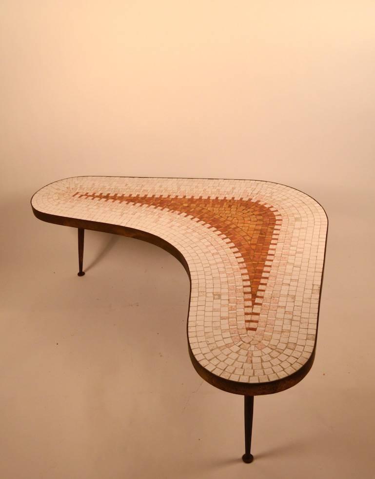 mid century boomerang coffee table
