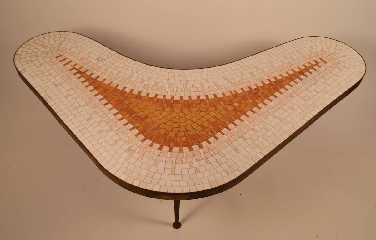 mid century boomerang table