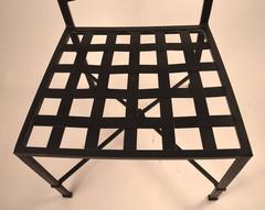 10 Piece of Brown Jordan Venetian Pattern Armless Dining Chairs