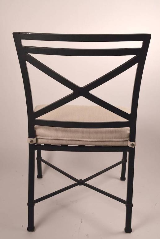 10 Piece of Brown Jordan Pattern Armless Dining Chairs at 1stDibs