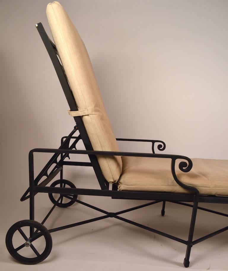 Aluminum Venetian Pattern Chaise Longue by Brown Jordan