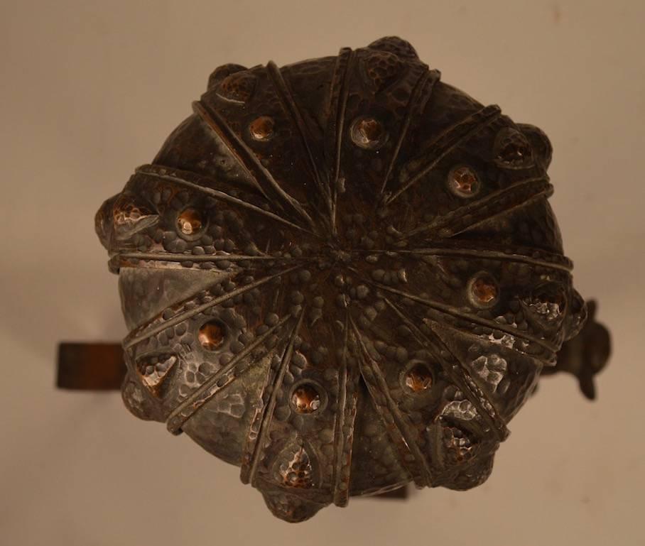  19th Century Pair of Italian Iron and Bronze Andirons 4