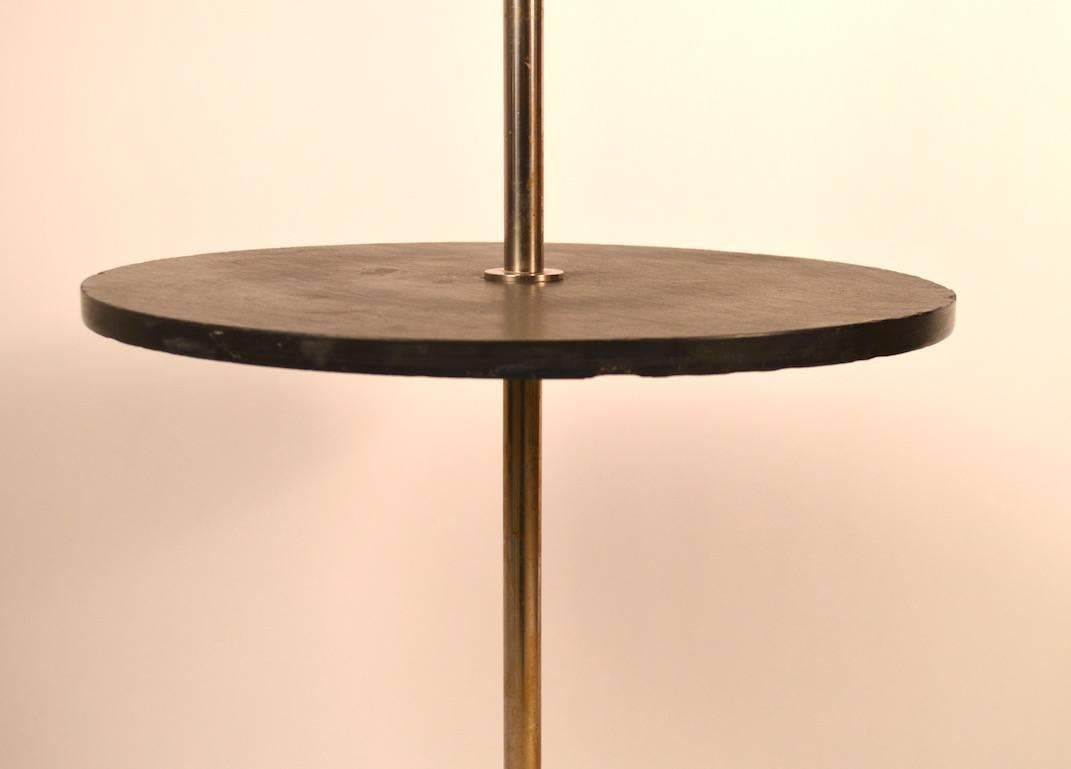 Slate Laurel Floor Lamp Table For Sale